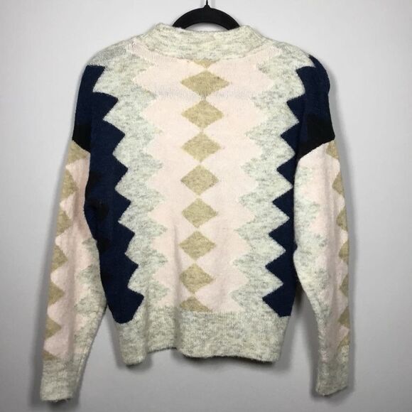 RD Style Geometric Western Aztec Southwestern Multicolor Knitted Sweater XS - Picture 6 of 10